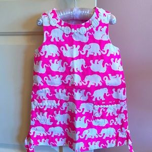 NWOT Little Girls Lily Pulitzer Dress Pink Ele